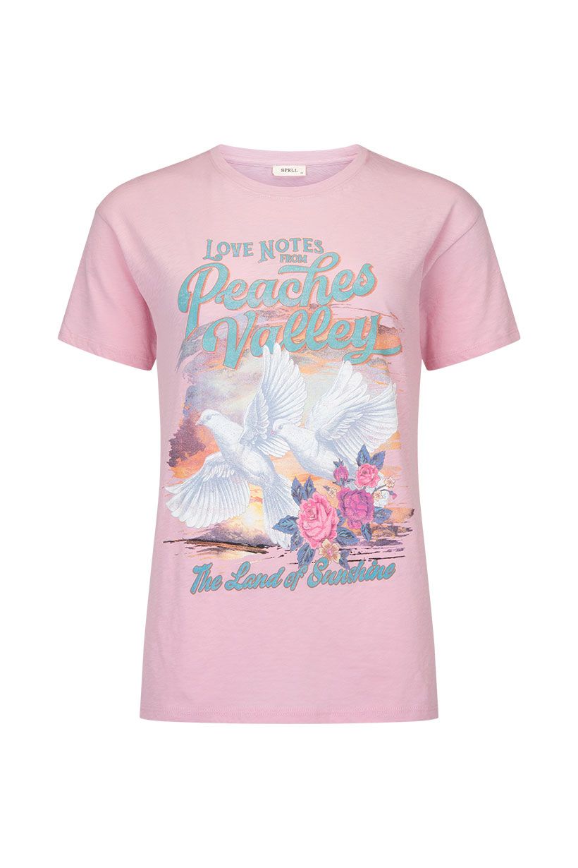 spell - peaches biker tee - musk