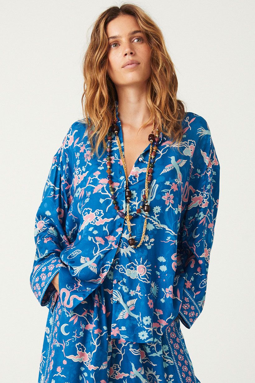 spell - desert bandita shirt - cobalt