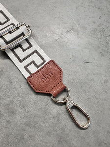 nim the label - shoulder strap - creme/moss