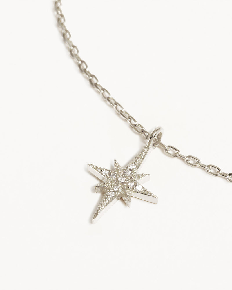 by charlotte - starlight necklace - silver