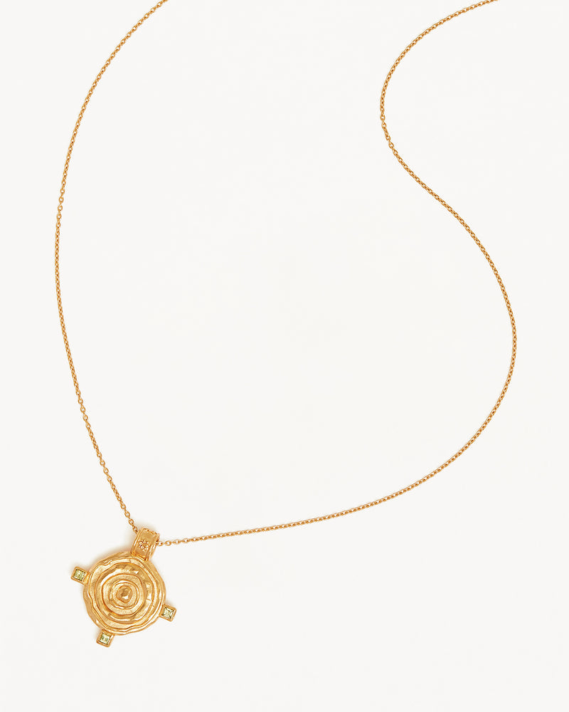 by charlotte -shield necklace - gold