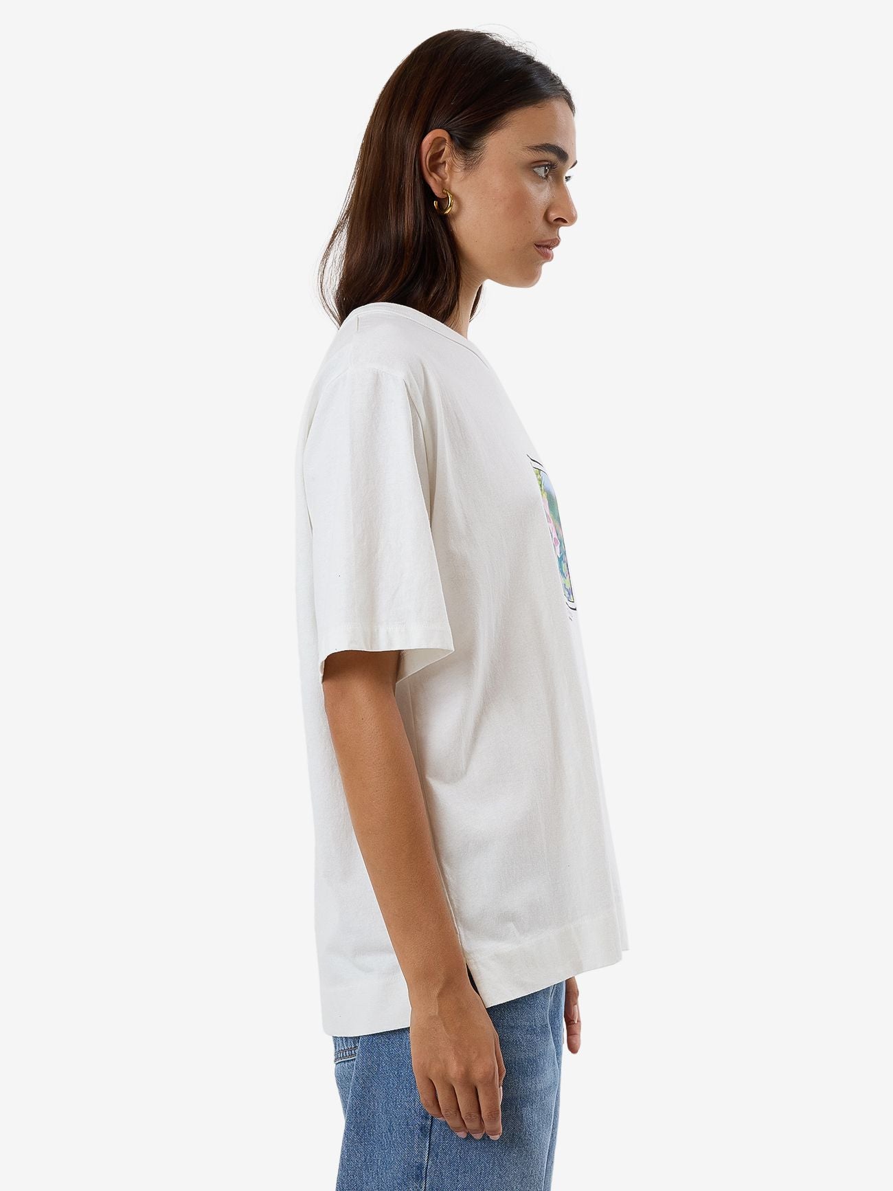 thrills - deadly belle box tee - dirty white