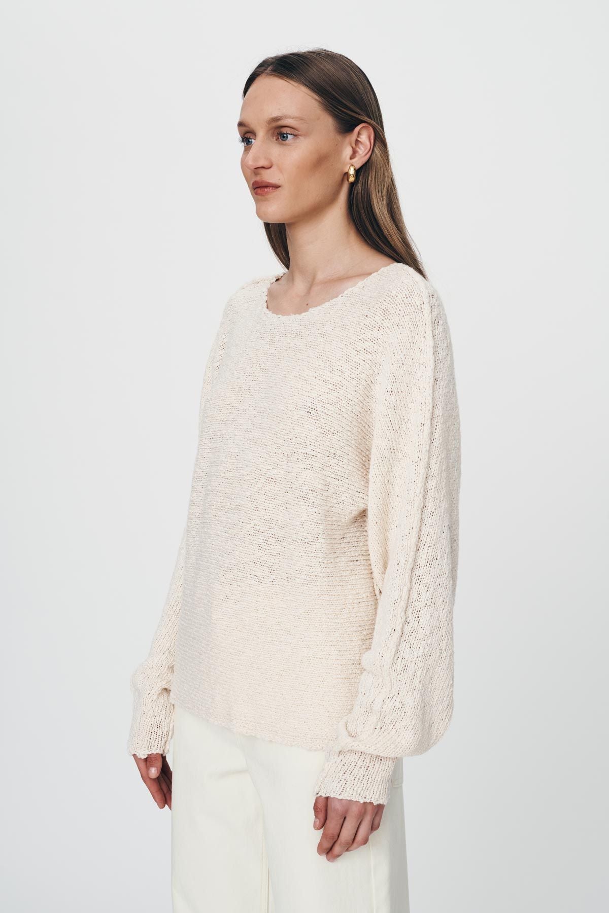 rowie the label - sonya knit jumper - creme