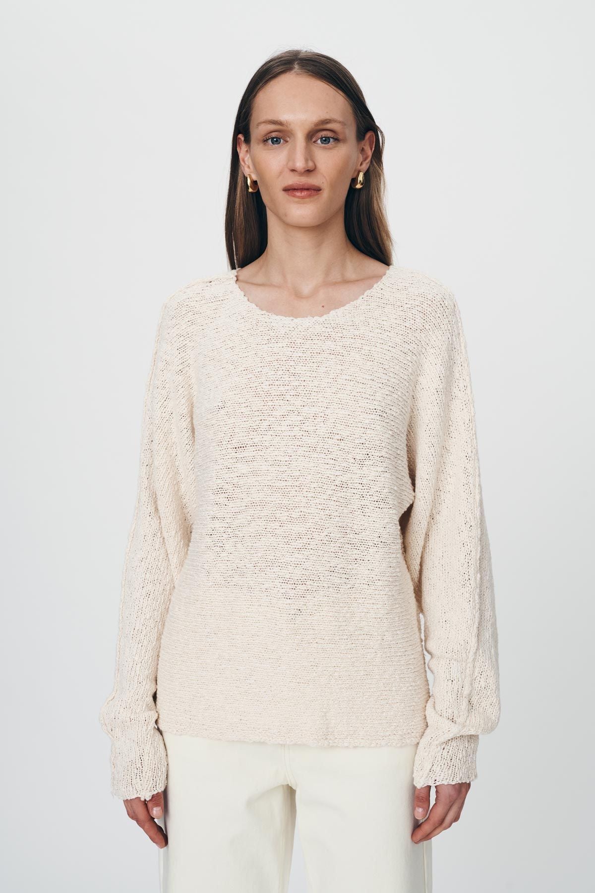 rowie the label - sonya knit jumper - creme