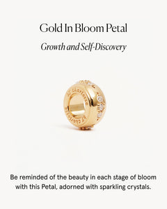 by charlotte - in bloom petal charm - gold