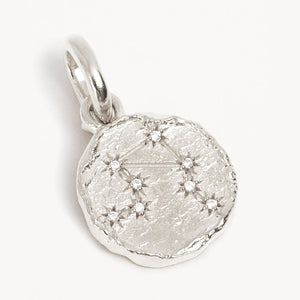 by charlotte - cosmic love reversible pendant - silver