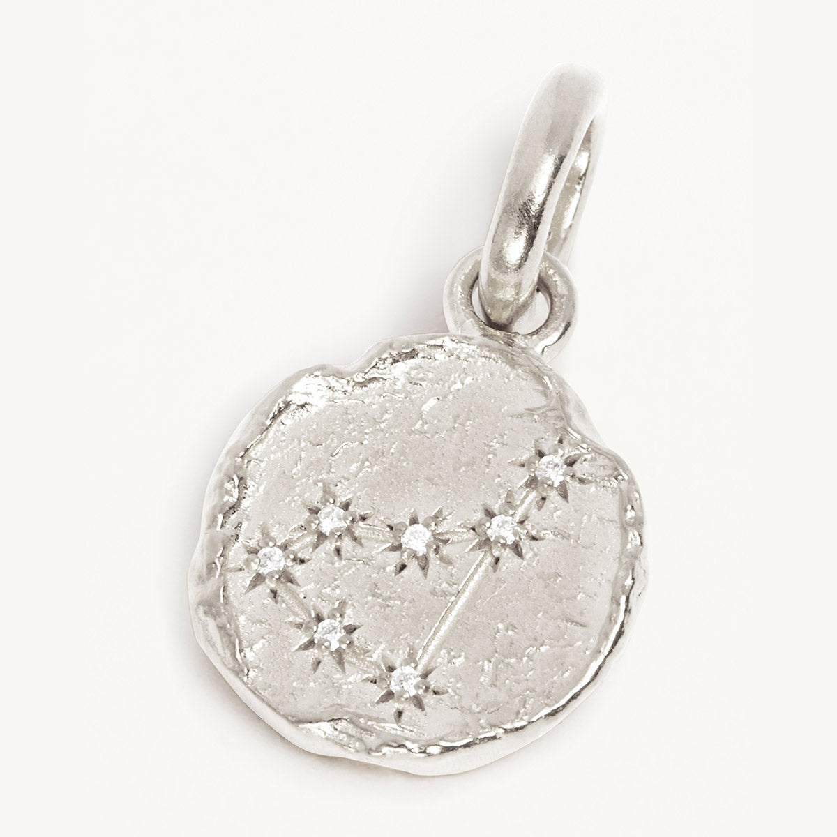 by charlotte - cosmic love reversible pendant - silver