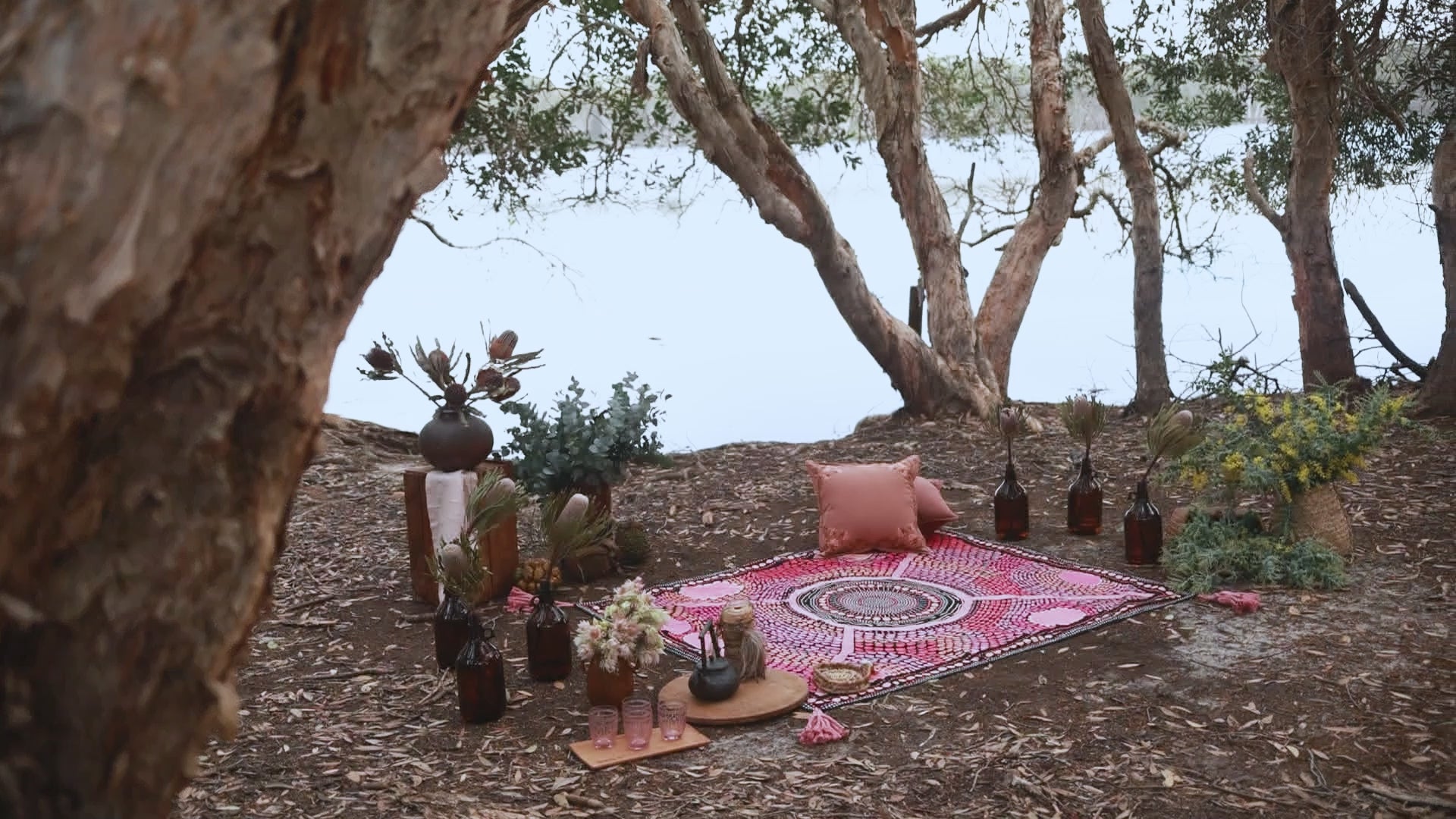 wandering folk - miimi & jiinda collab picnic rug - miinggi jaantmili