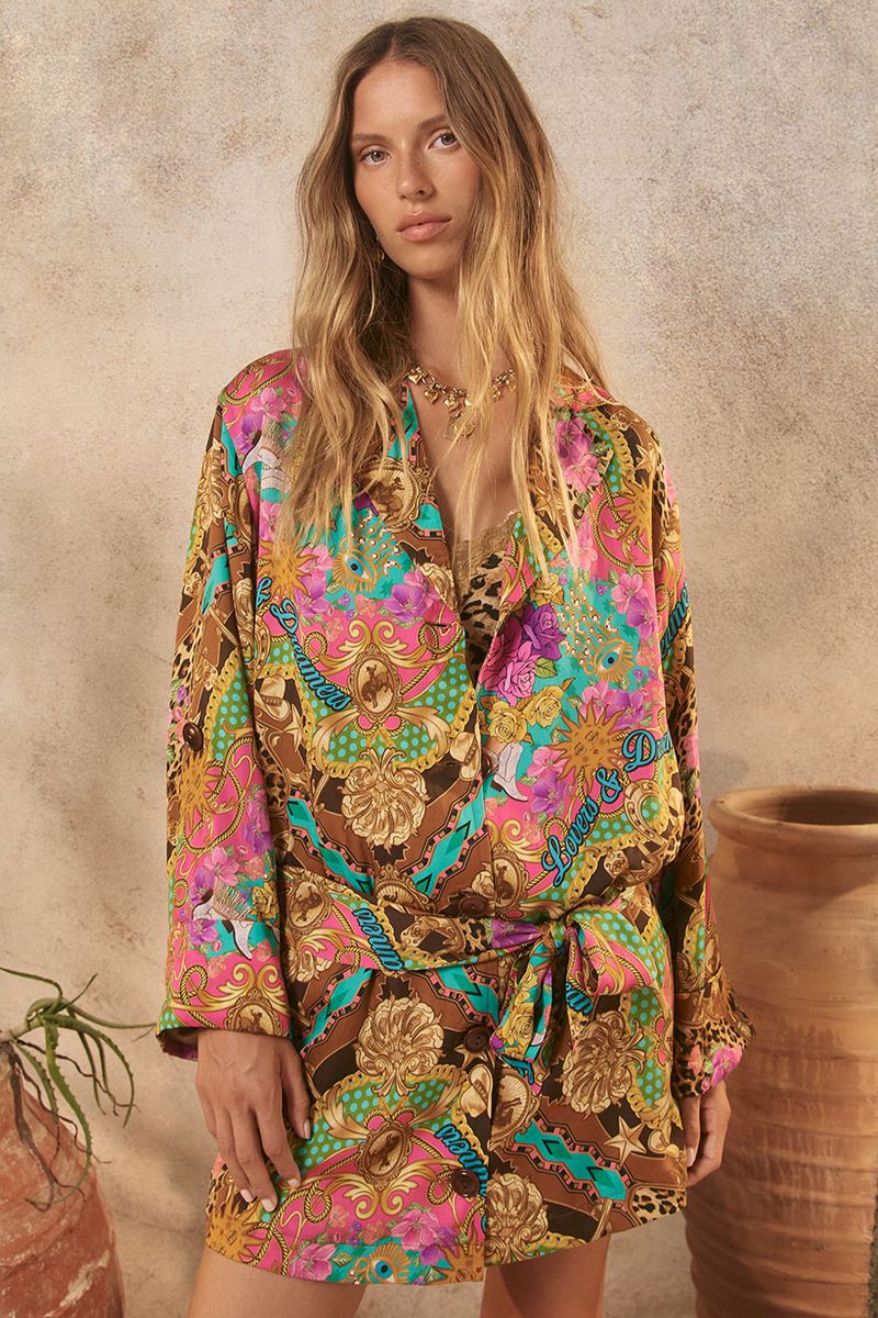 spell - lovers & dreamers blazer dress - cosmos pink