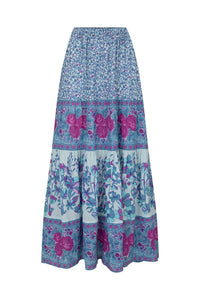 spell - love jetty maxi skirt - blue nirvana