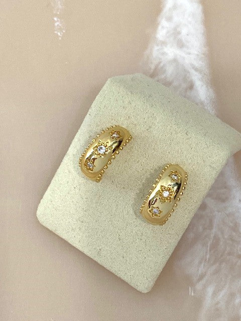 tlb house - nova earring - gold / silver