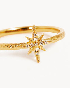 by charlotte - starlight ring - gold