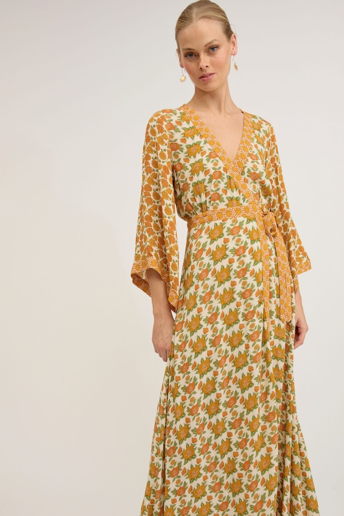 nine lives bazaar - talulah maxi dress - butterscotch