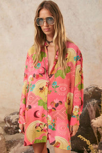 spell - libertine shirt dress - cayenne