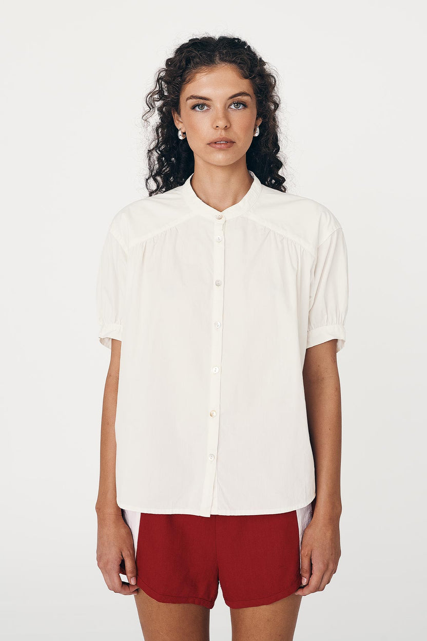 rowie the label - cora spring blouse - vanilla