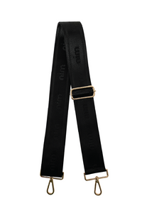 nim the label - shoulder strap - black/gold mono