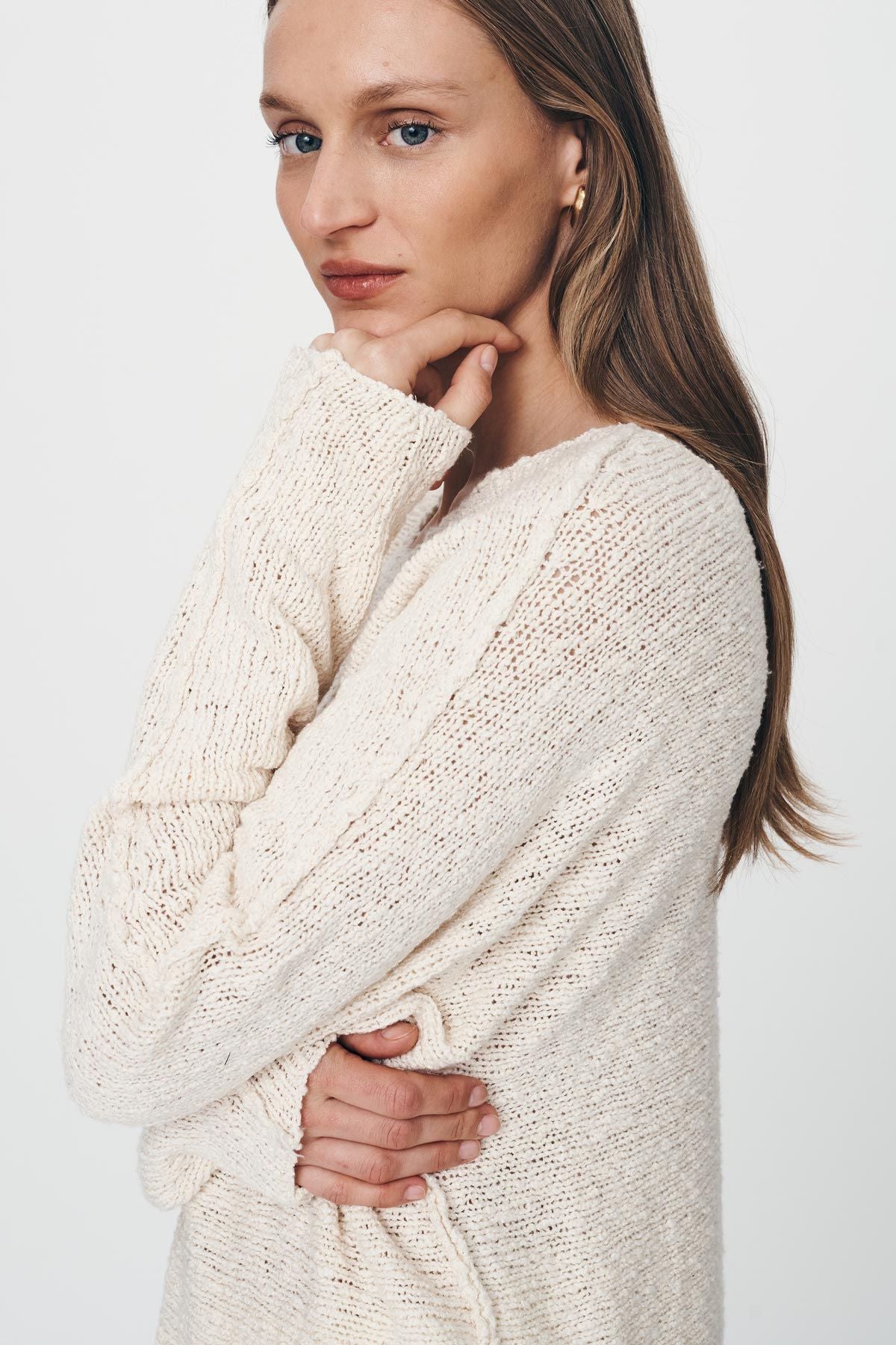 rowie the label - sonya knit jumper - creme