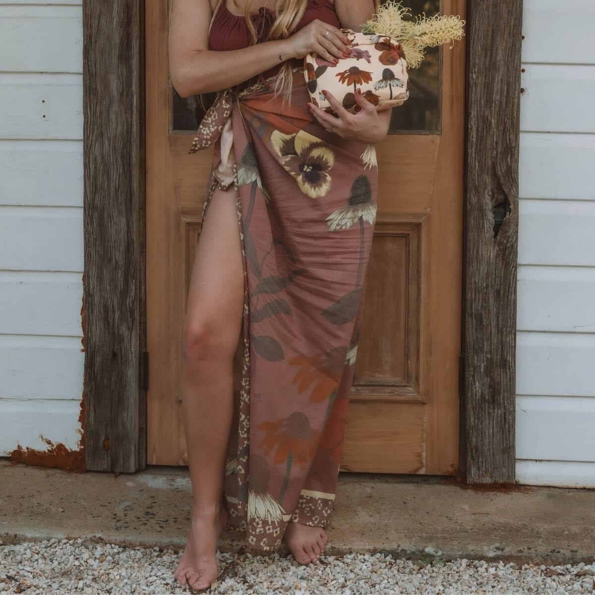 wandering folk - glades sarong - cedar