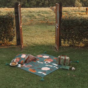 wandering folk - glades picnic rug - willow