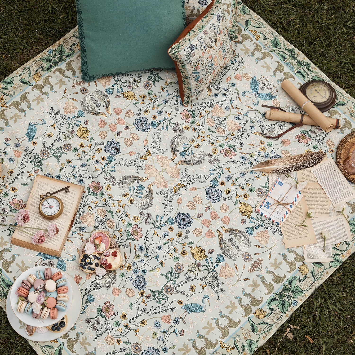 wandering folk - wonderland picnic rug