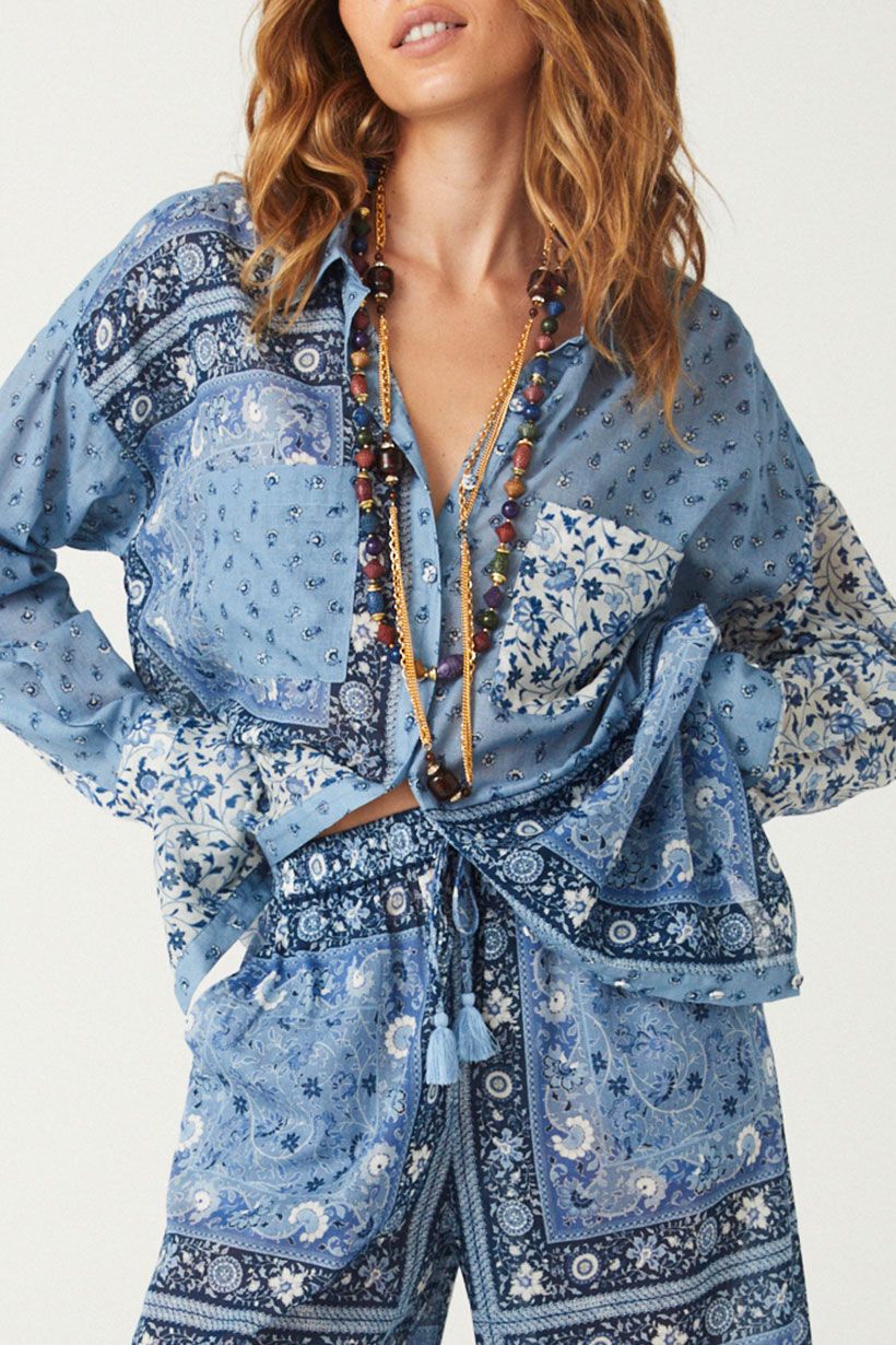 spell - sunshine bandit shirt dress - chambray