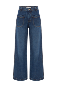rowie the label - jahmain straight jeans - classic indigo