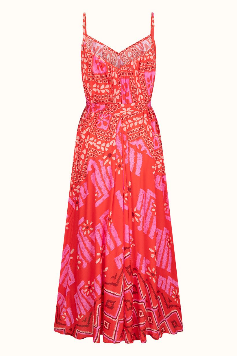 spell - libertine strappy maxi dress - cayenne