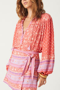 spell - sunshine bandit blouse - cayenne