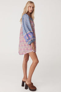 spell - chateau tunic mini dress - lavender