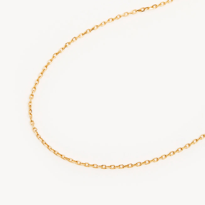 by charlotte - 21" signature chain necklace - gold