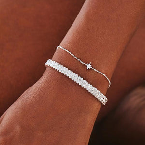 by charlotte - starlight bracelet - silver