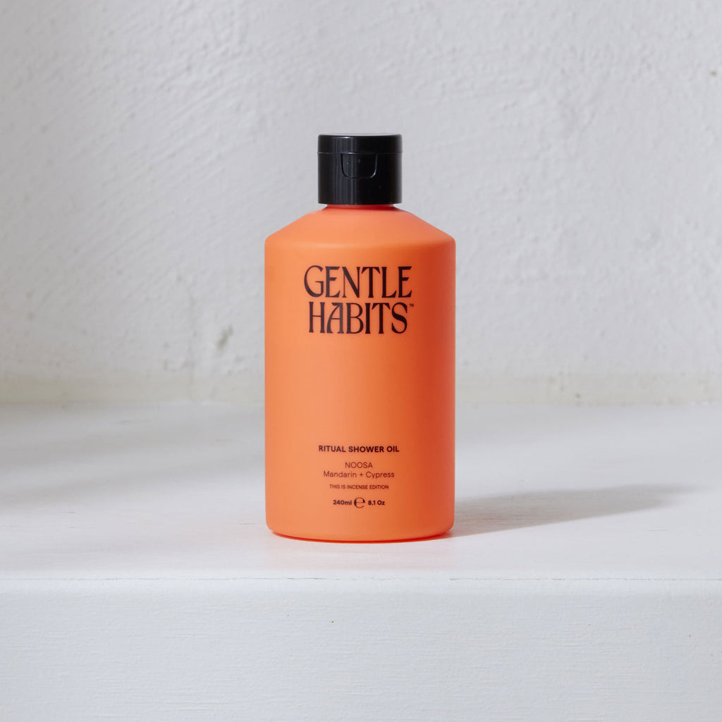 this is incense - gentle habits - ritual shower oil - noosa