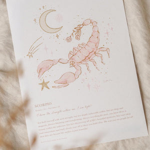 by charlotte - zodiac unframed print A4