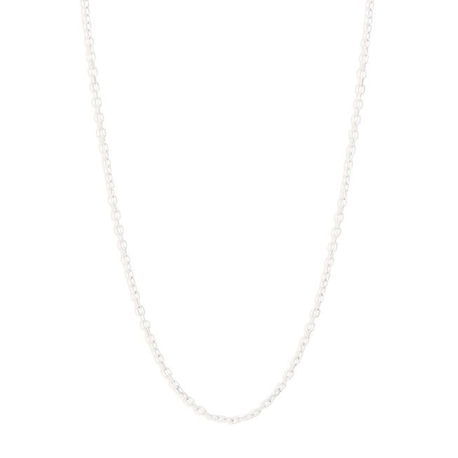 by charlotte - 21" signature chain necklace - silver