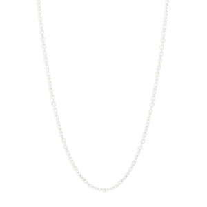 by charlotte - 21" signature chain necklace - silver