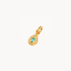 by charlotte - with love birthstone pendant - gold